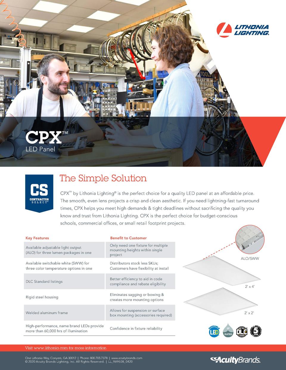 Lithonia cpx led panel deals